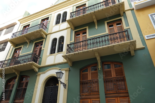 Colonial architecture of Old San Juan Puerto Rico 