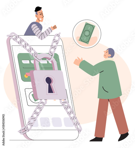 Hacker attack, fraud investigation, internet phishing attack. Fraud prevention. Internet user open scam email. Cyber criminal stealing privacy account and password, bank document and credit card