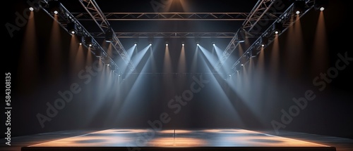 Photo Stage for performances with lighting