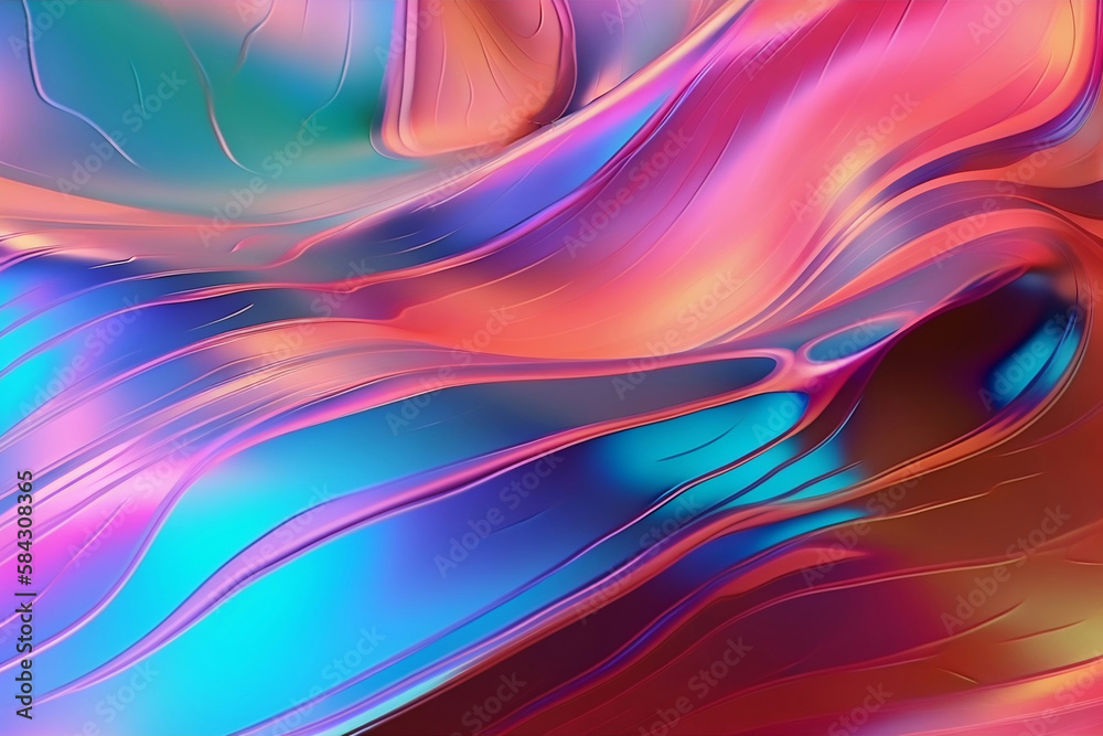 Shiny hologram backdrop Generative AI Shiny hologram backdrop Generative AI
