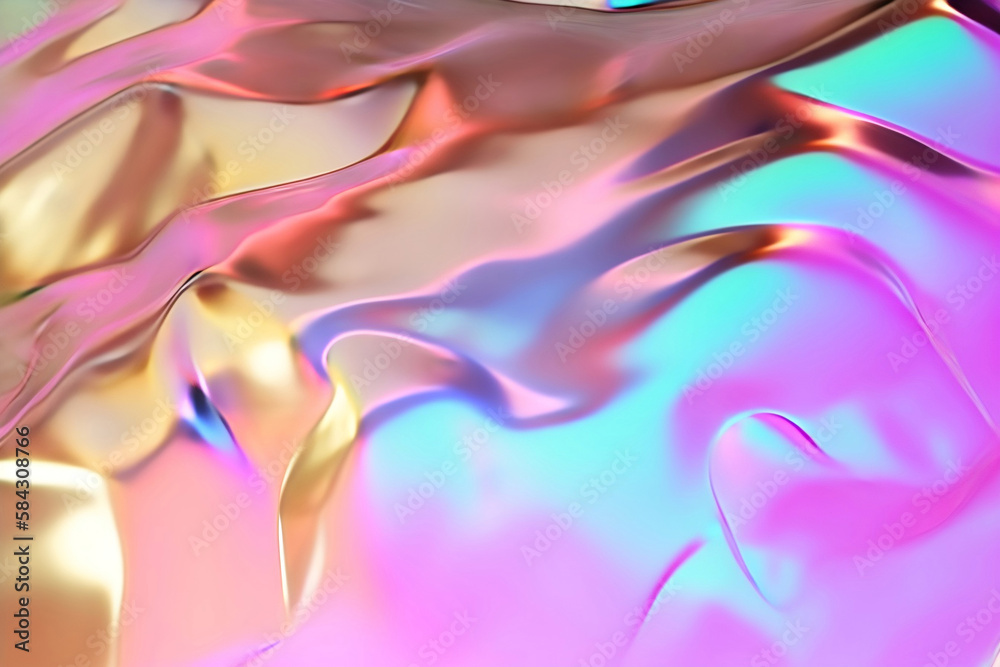 Shiny hologram backdrop Generative AI Shiny hologram backdrop Generative AI