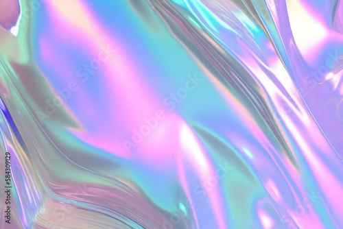 Shiny hologram backdrop Generative AI