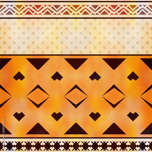 Seamless geometric pattern, ethnic background, design