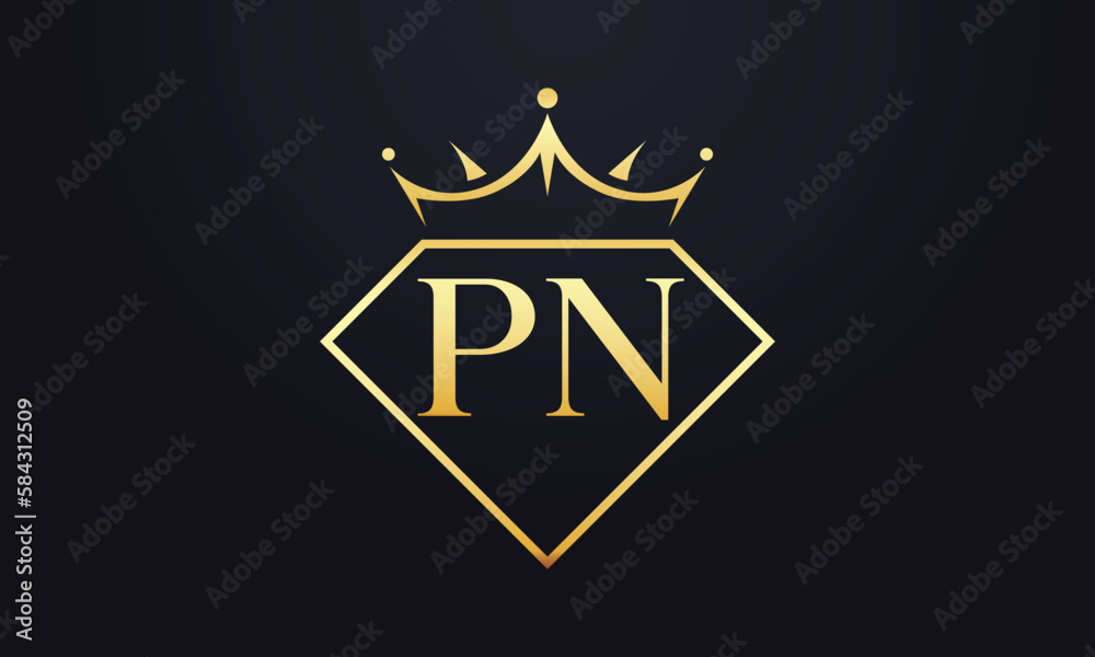 Diamond crown vector. Luxury queen logo for jewelry vector with letters Diamond crown vector. Luxury queen logo for jewelry vector with letters