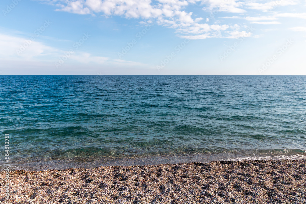 Mediterranean Sea in daylight in Antalya Mediterranean Sea in daylight in Antalya