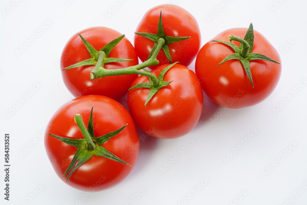 fresh tomatoes isolated on a white background fresh tomatoes isolated on a white background