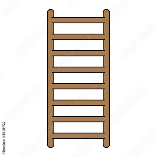 Simple illustration of ladder Concept of work tools