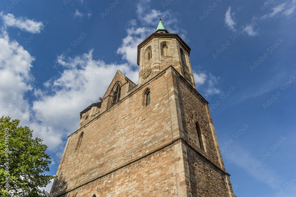 Tower of the Magnikirche church in Braunschweig, Germany