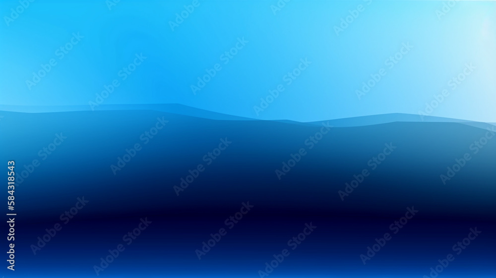 Obraz premium gradient panorama background. blue. generative ai