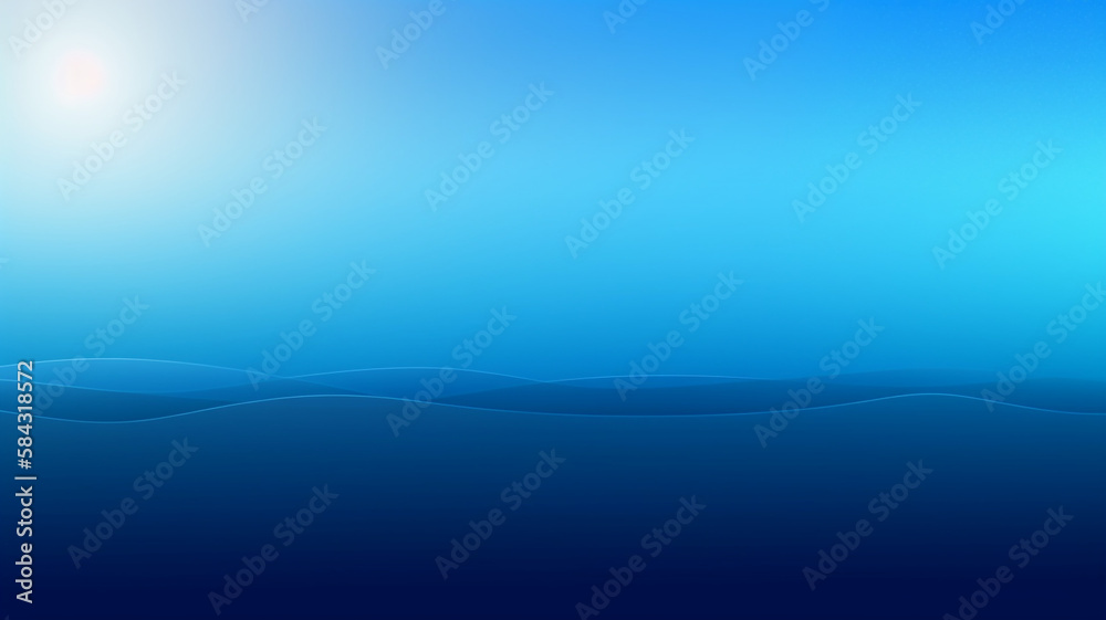 gradient panorama background. blue. generative ai