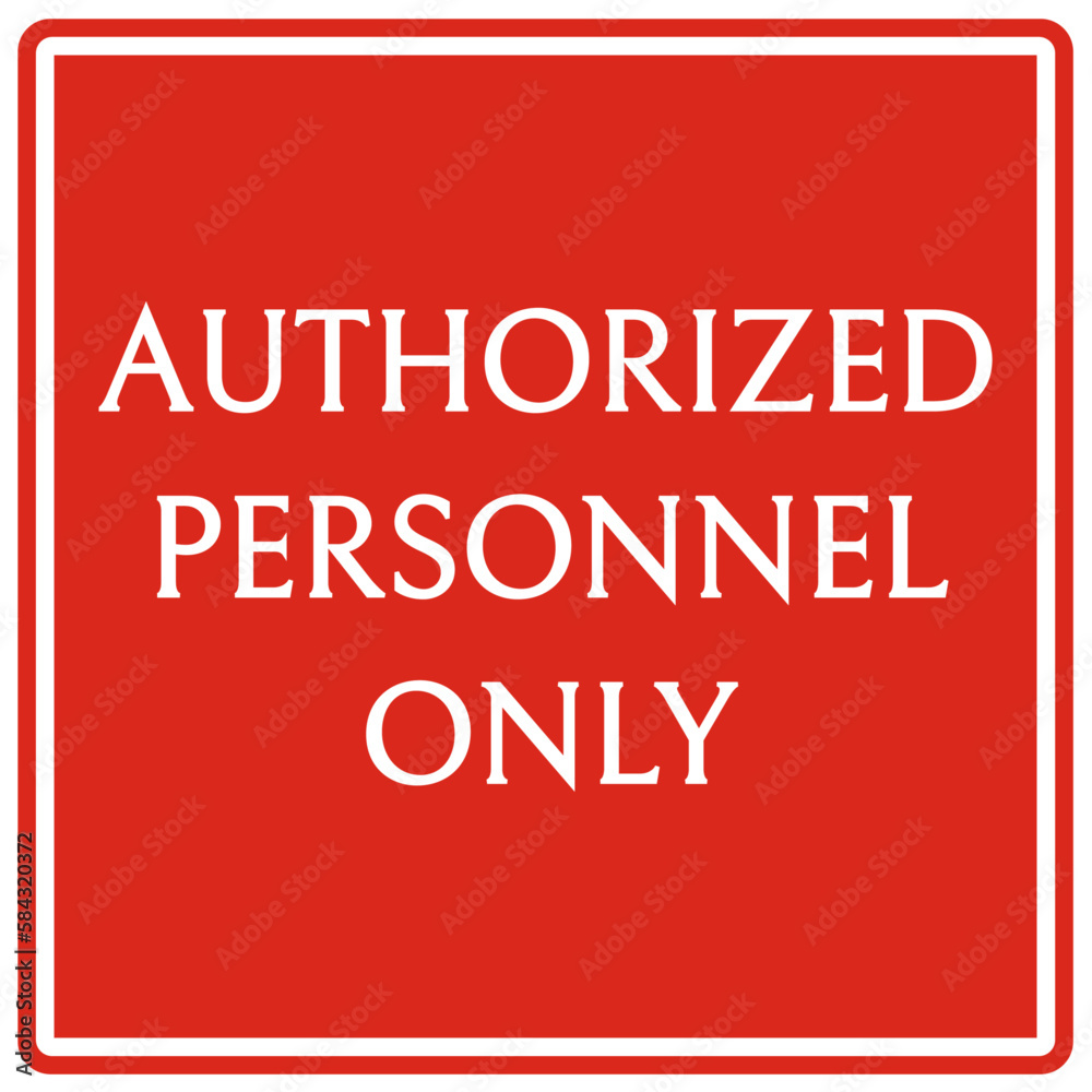 Employee entrance only sign and labels authorized personnel only Employee entrance only sign and labels authorized personnel only