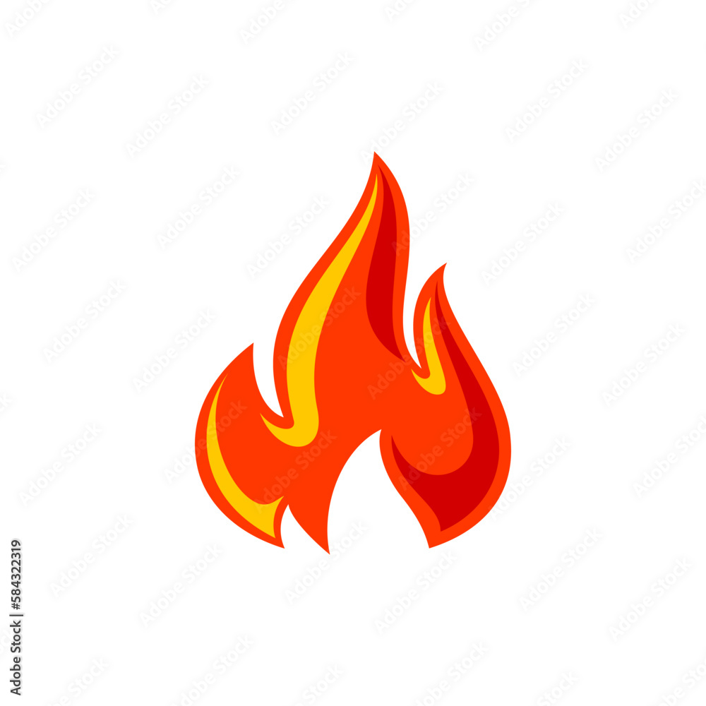 Fire flame for logo, hot blazing symbol, brand sign for your business Fire flame for logo, hot blazing symbol, brand sign for your business