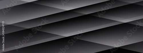 Abstract modern black banner design with corporate concept