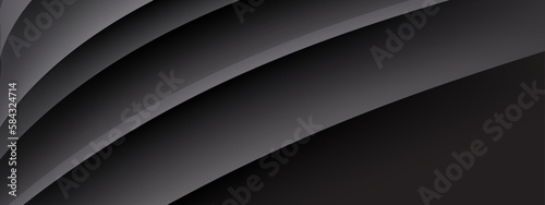 Abstract modern black banner design with corporate concept