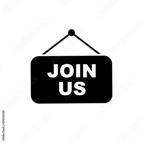 Join Us Icon - Vector Sign and Symbol for Design, Presentation, Website or Apps Elements