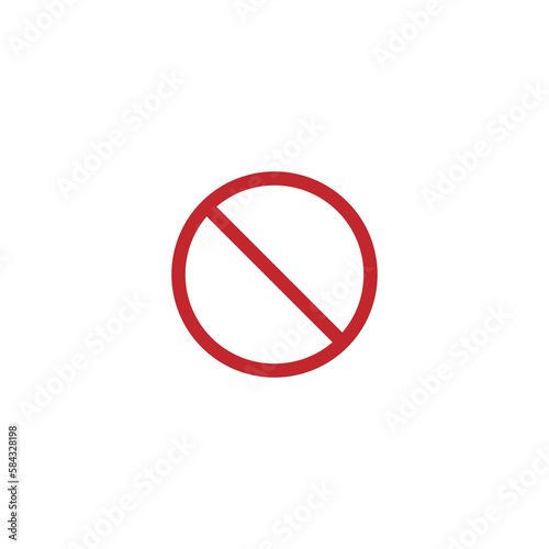 Free Download Red round sign no entry - GFXLoad