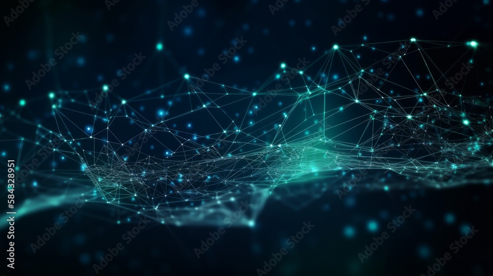 Abstract connected dots and lines network background. Technology network background concept. Global network, big data and cybersecurity. Transfer and storage of data sets, blockchain. Abstract connected dots and lines network background. Technology network background concept. Global network, big data and cybersecurity. Transfer and storage of data sets, blockchain.