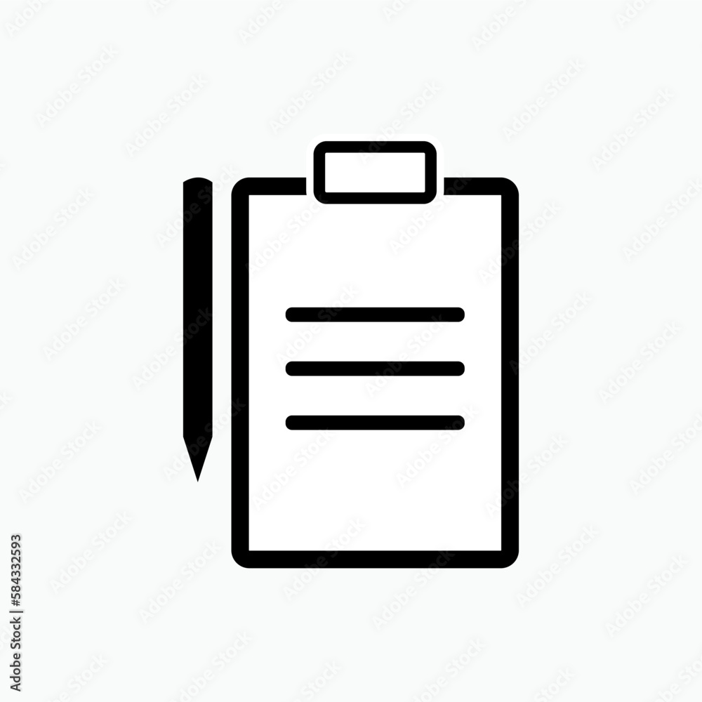 Note Icon. Resume Symbol – Vector. Note Icon. Resume Symbol – Vector.