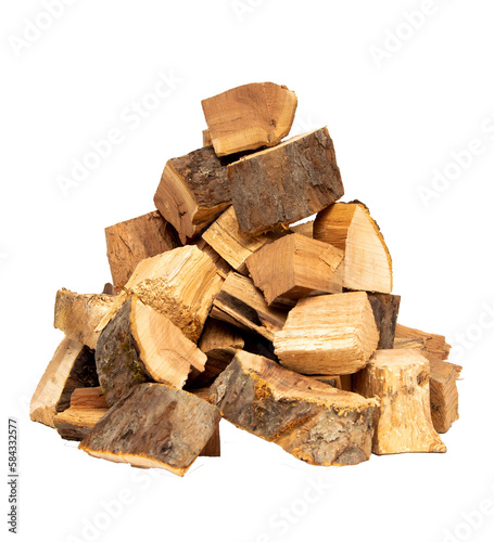 Canvas Print firewood for grill