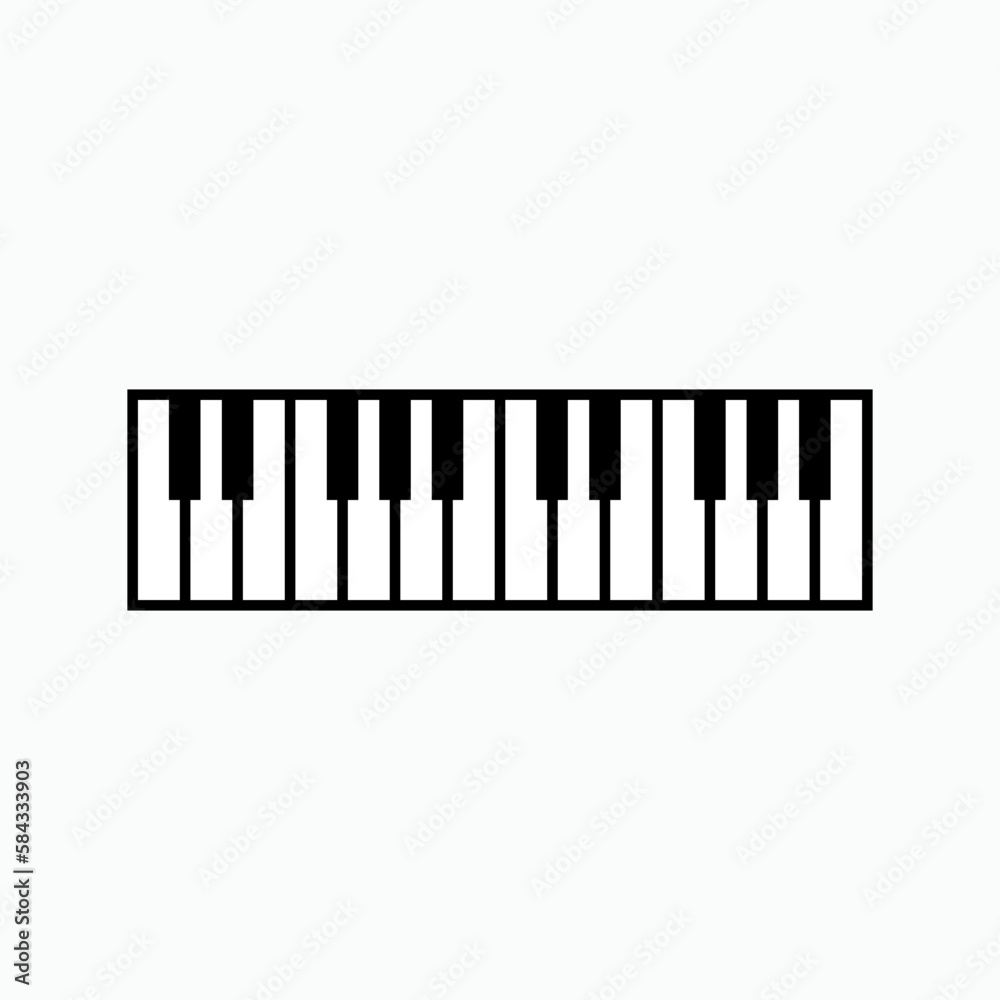 Piano Icon. Music Instrument Symbol for Design, Presentation, Website or Apps Elements. Piano Icon. Music Instrument Symbol for Design, Presentation, Website or Apps Elements.