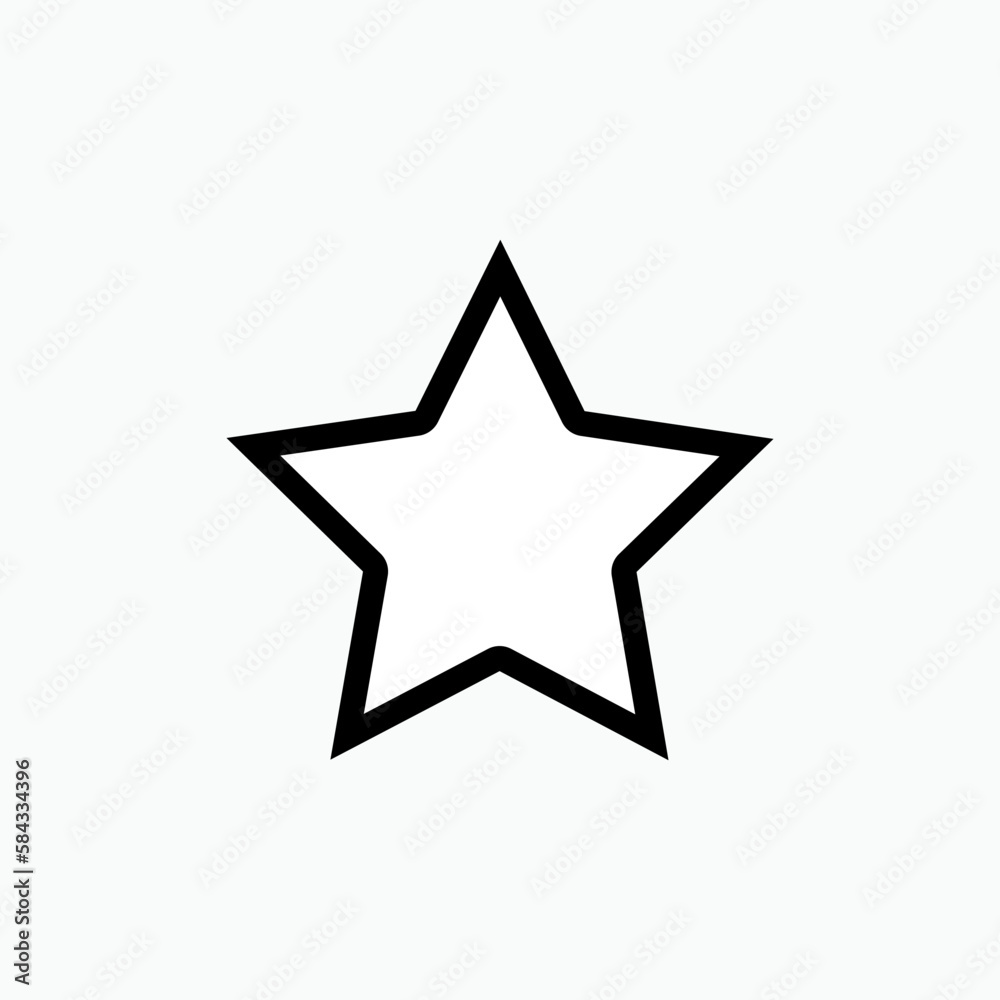 Star Icon - Vector, Sign and Symbol for Design, Presentation, Website or Apps Elements. Star Icon - Vector, Sign and Symbol for Design, Presentation, Website or Apps Elements.