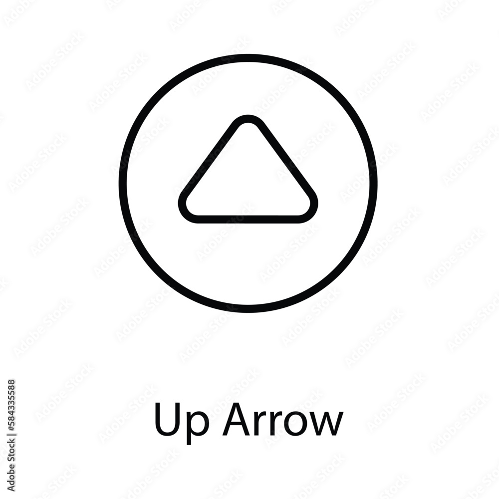 Up arrow icon design stock illustration Up arrow icon design stock illustration