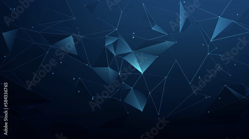 abstract blue background with triangles