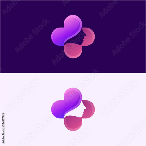 Awesome Medical Woman Premium Logo