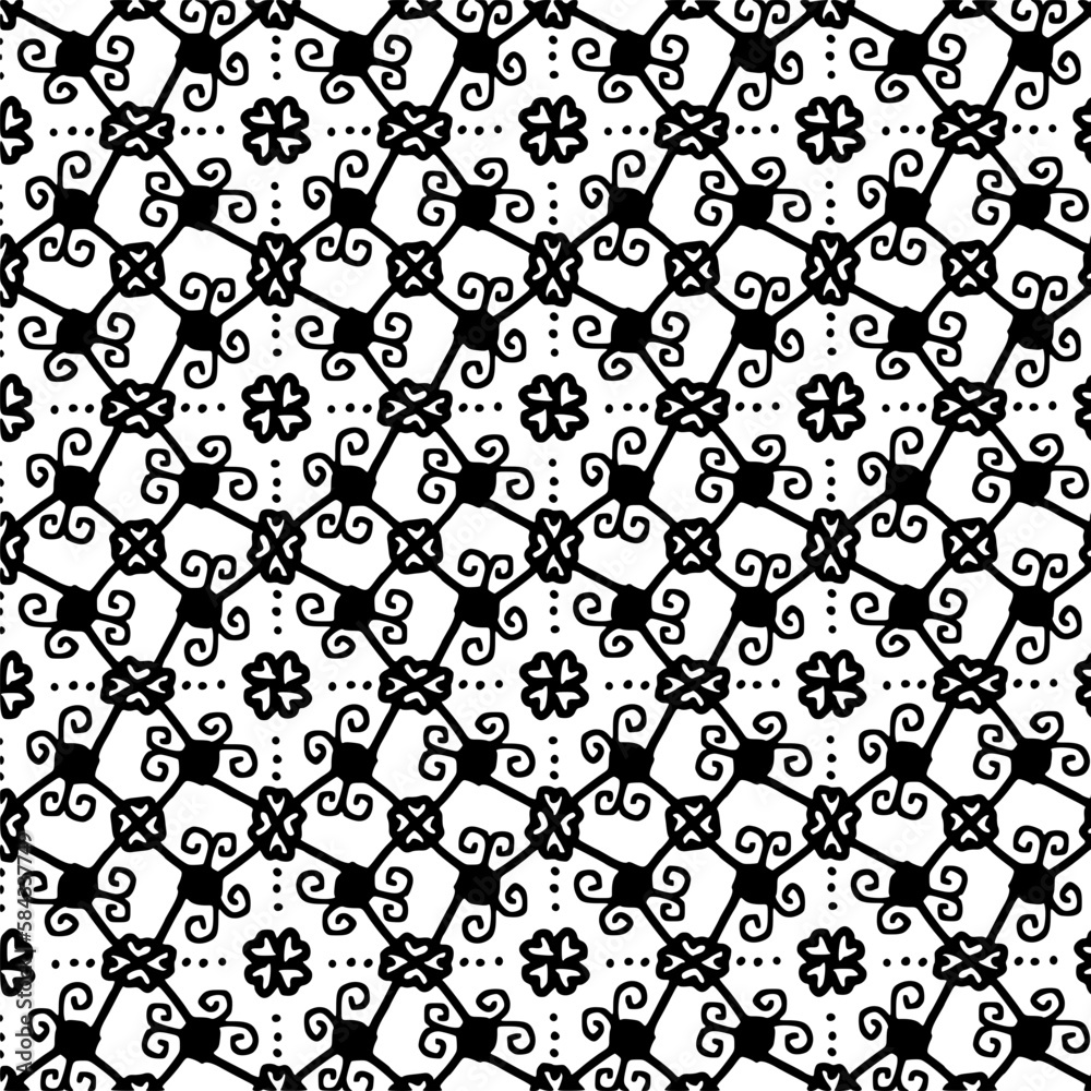 black and white seamless pattern