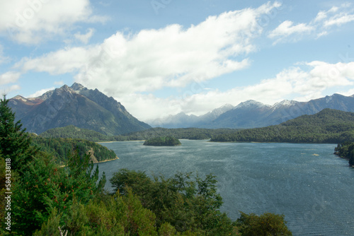lake and mountains in Bariloche, Patagonia, Argentina