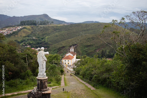 View of Church of Saint Joseph, former Imperial Chapel of Saint Joseph, in Ouro Preto, Minas Gerais, Brazil - Vista da Igreja de São José, antiga Capela Imperial de São José, Ouro Preto, MG, Brasil