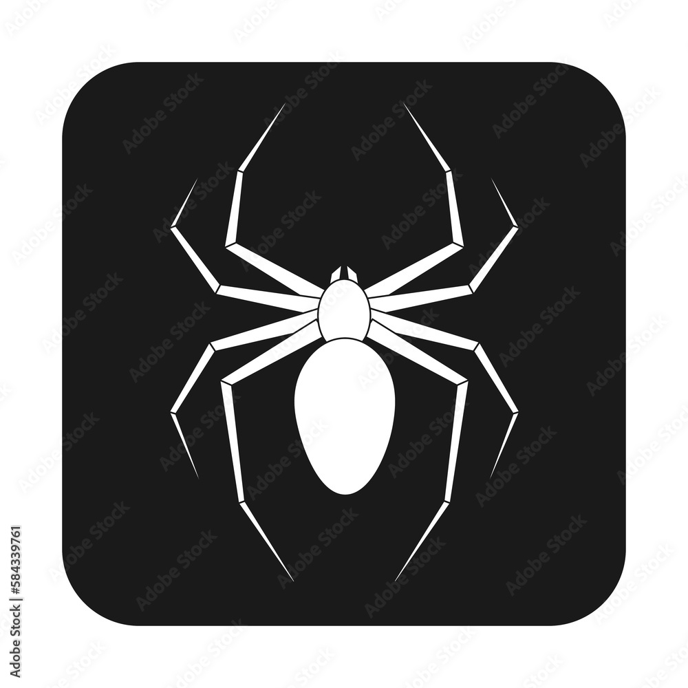Simple illustration of spider for Happy Halloween Day