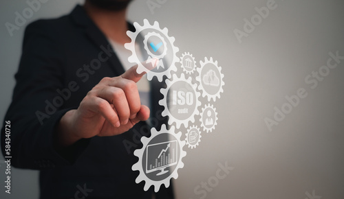 ISO international standard for company concept, the audition is necessary for every company for guarantee to product and good control quality