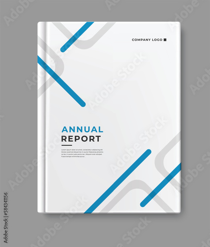 business annual report template cover design