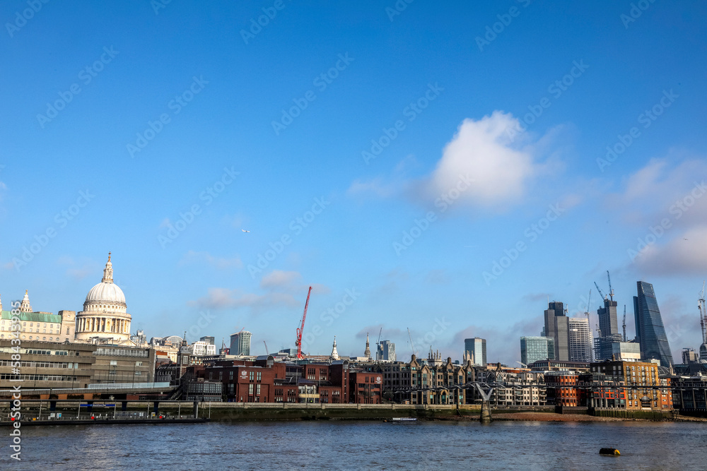 View of London from the Tate Modern. U.K.