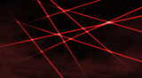 Red lazer background. vector illustration. Light beam security.