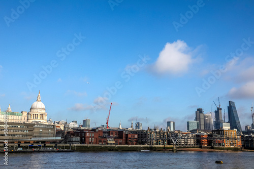 View of London from the Tate Modern. U.K.