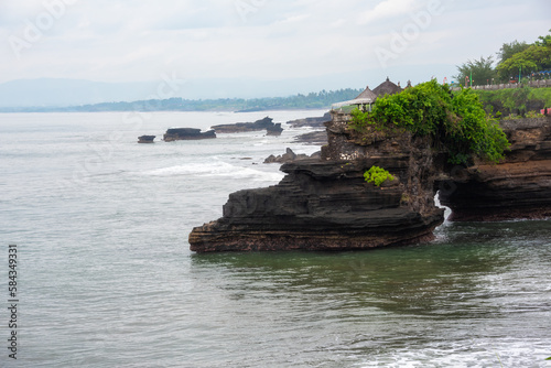 Rocky sea coast with a temple on Bali, Indonesia © Maresol