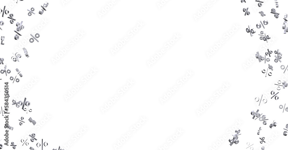 Obraz premium Blurred sale background. 3d