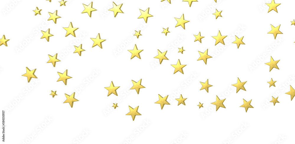 Banner with golden decoration. Festive border with falling glitter dust and stars. Banner with golden decoration. Festive border with falling glitter dust and stars.