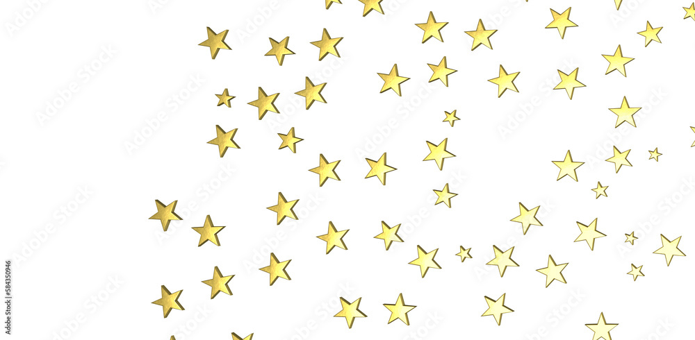 Banner with golden decoration. Festive border with falling glitter dust and stars. Banner with golden decoration. Festive border with falling glitter dust and stars.