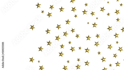 XMAS Stars - Glossy 3D Christmas star icon. Design element for holidays. -