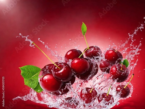 Colorful fruit art created with Generative AI.