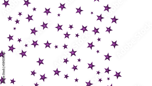 XMAS Stars - Festive christmas card. Isolated illustration white background. - © vegefox.com