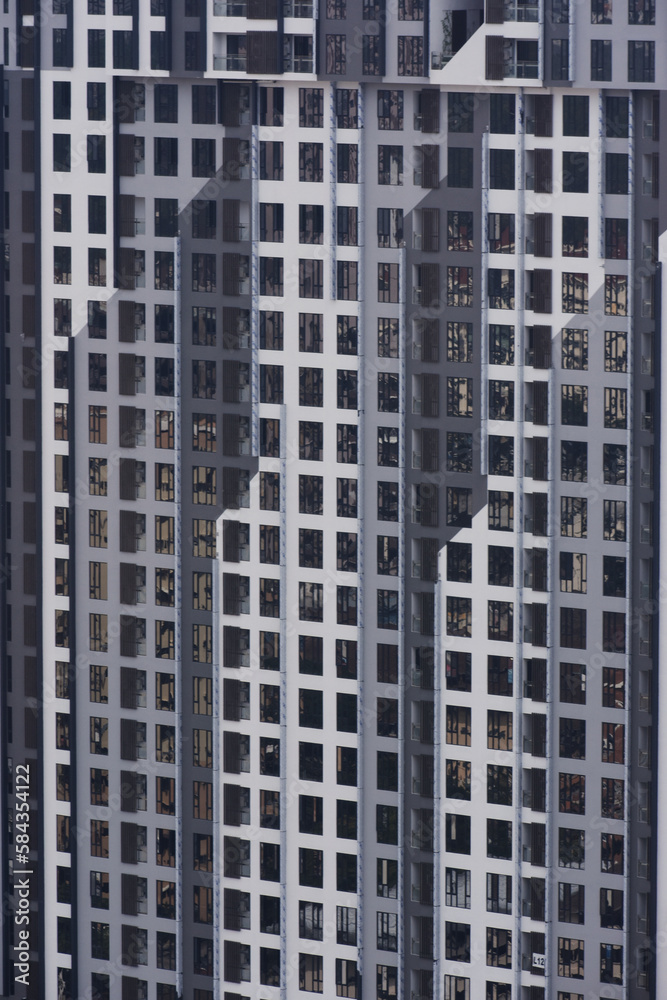 Full frame shot of modern building in Kuala Lumpur Full frame shot of modern building in Kuala Lumpur