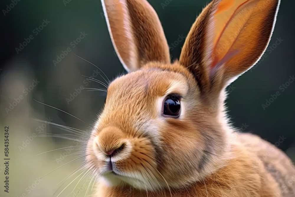 A close up of a bunny rabbit