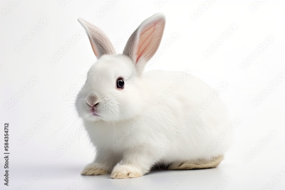 A bunny rabbit on a white background A bunny rabbit on a white background