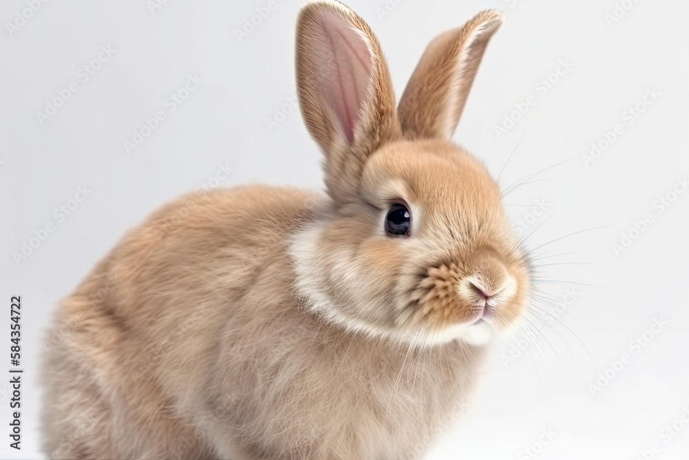 A bunny rabbit on a white background A bunny rabbit on a white background