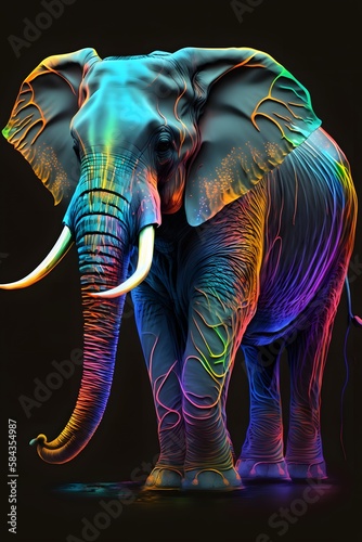 Neon Elephant