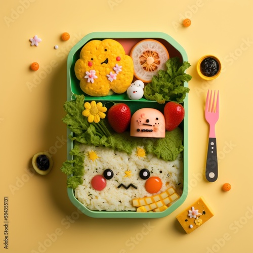 Healthy and Fun: Creative Bento Box Lunch Ideas for Kids, GENERATIVE AI